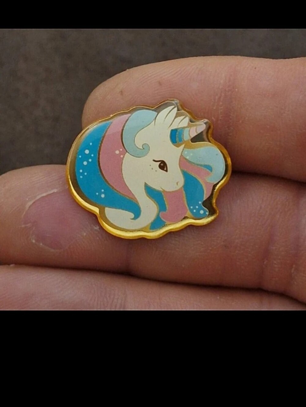 Super Cute Gold Tone Pastel Colored Unicorn Enamel Pin